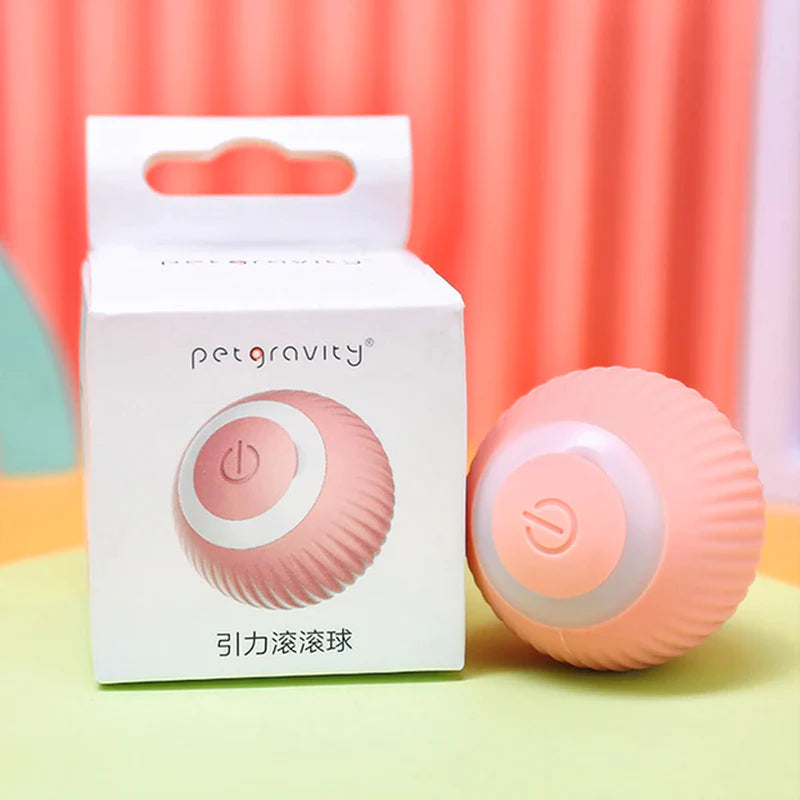Automatic Interactive Rolling Ball Cat Toy - Self-Moving Electric Toy for Training and Engagement