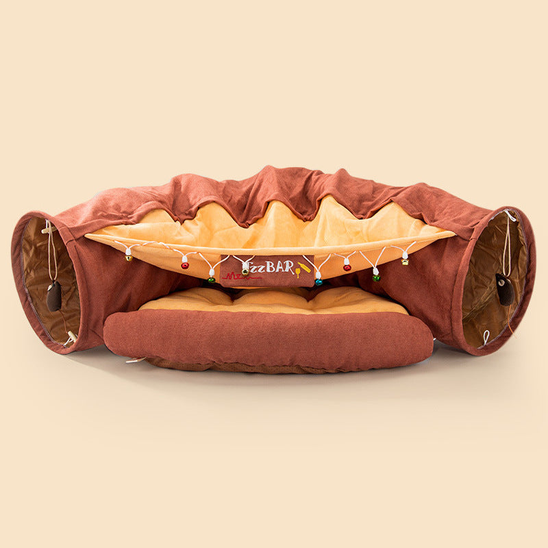 Durable and Washable Collapsible Cat Tunnel
