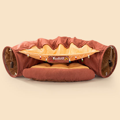 Durable and Washable Collapsible Cat Tunnel
