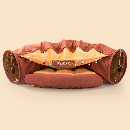 Durable and Washable Collapsible Cat Tunnel