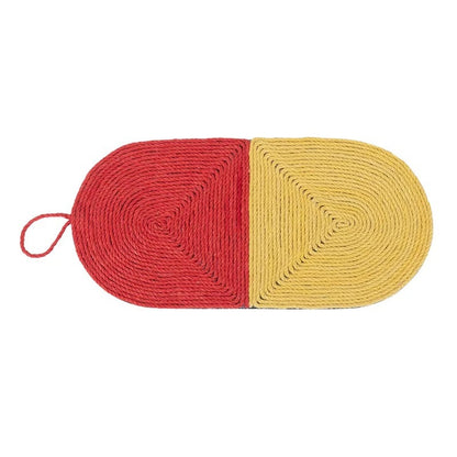 Natural Sisal Cat Scratching Mat - Durable Cactus-Shaped Scratcher for Claw Maintenance and Furniture Protection