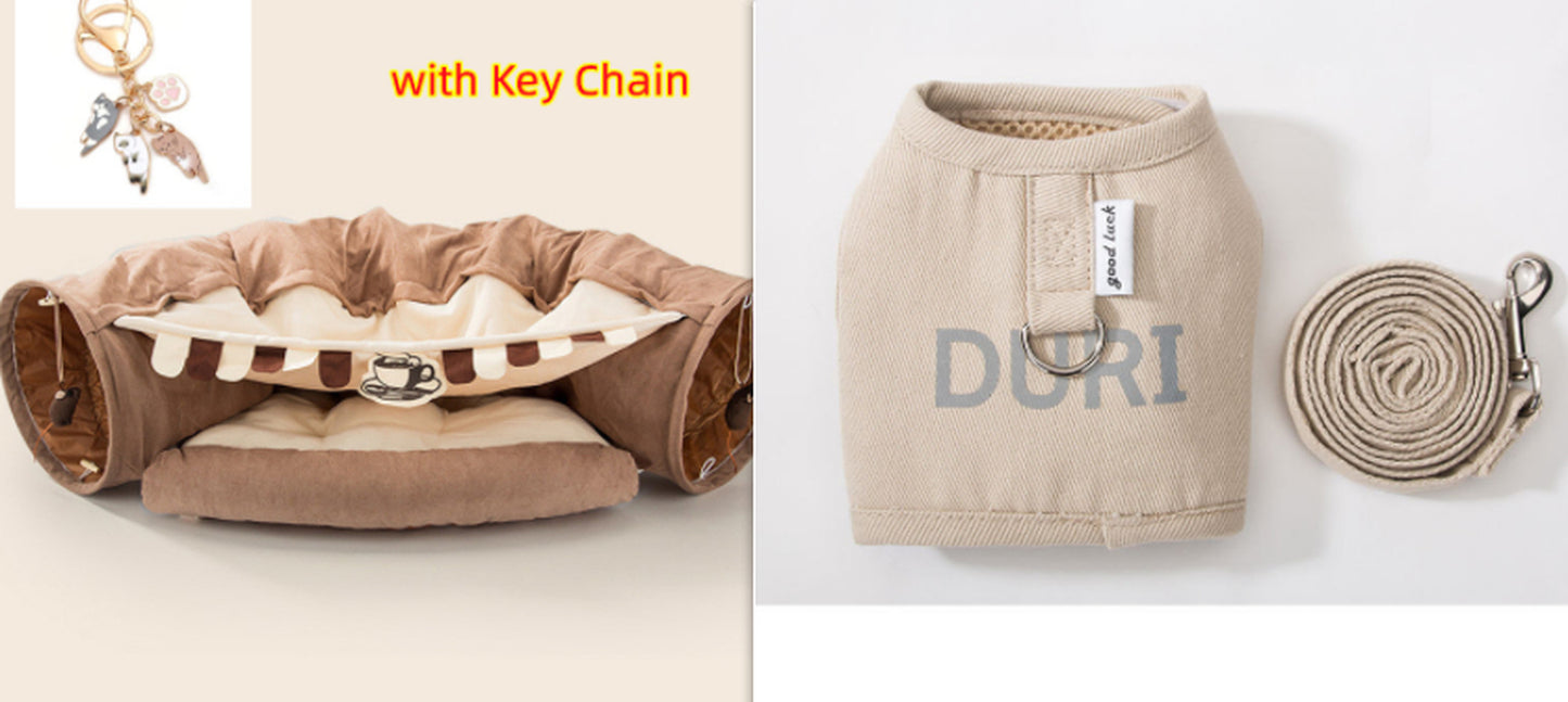 Durable and Washable Collapsible Cat Tunnel