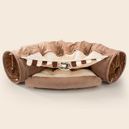 Durable and Washable Collapsible Cat Tunnel