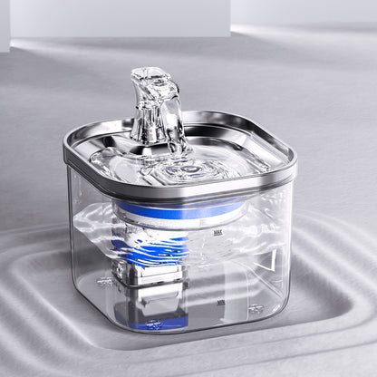 Stainless Steel Automatic Pet Water Dispenser - Intelligent Circulation Fountain for Cats and Dogs
