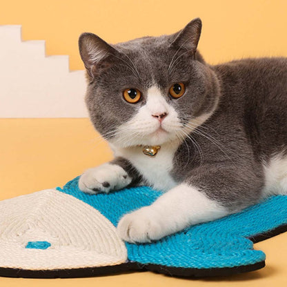 Natural Sisal Cat Scratching Mat - Durable Cactus-Shaped Scratcher for Claw Maintenance and Furniture Protection