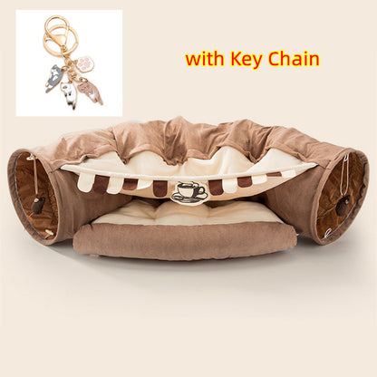 Durable and Washable Collapsible Cat Tunnel
