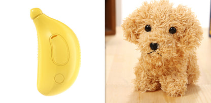 3-in-1 Pet Steam Brush for Cats and Dogs - Cleaning, Massage, and Grooming Tool with Hair Removal Functionality