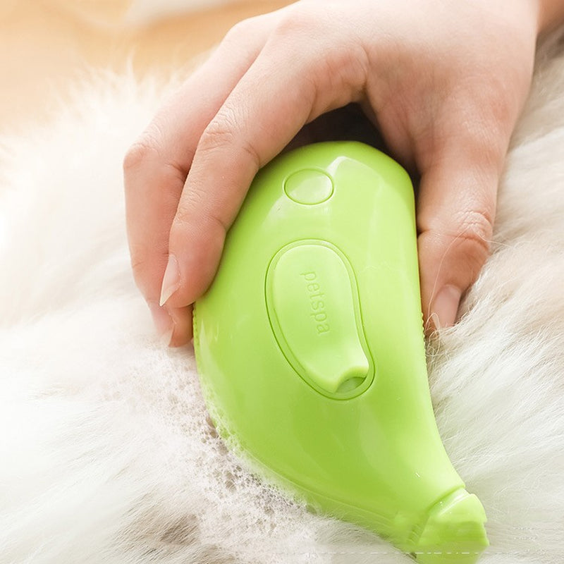 3-in-1 Pet Steam Brush for Cats and Dogs - Cleaning, Massage, and Grooming Tool with Hair Removal Functionality