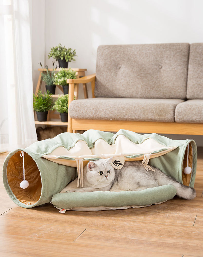 Durable and Washable Collapsible Cat Tunnel
