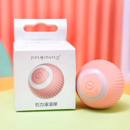 Automatic Interactive Rolling Ball Cat Toy - Self-Moving Electric Toy for Training and Engagement