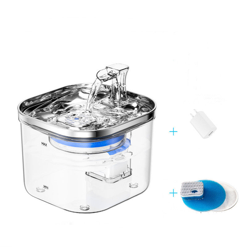 Stainless Steel Automatic Pet Water Dispenser - Intelligent Circulation Fountain for Cats and Dogs