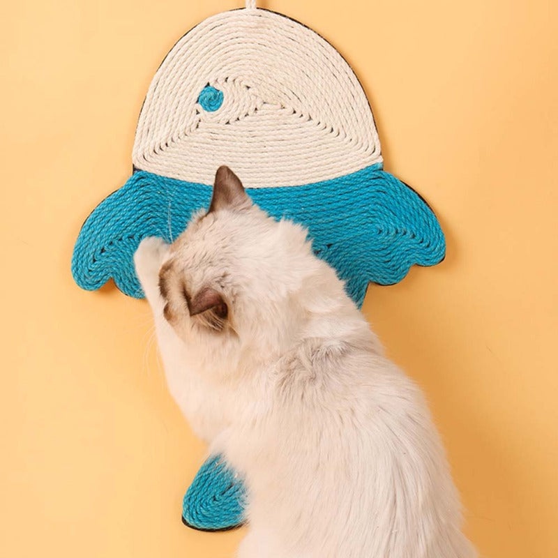 Natural Sisal Cat Scratching Mat - Durable Cactus-Shaped Scratcher for Claw Maintenance and Furniture Protection